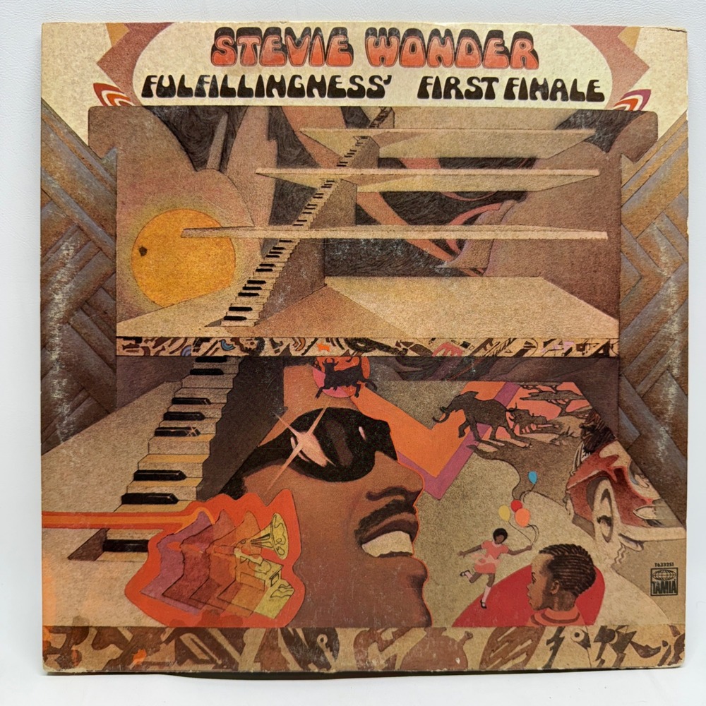 Stevie Wonder Fulfillingness First Finale Vinyl LP 1974 Tamla T6-332S1 Soul Funk